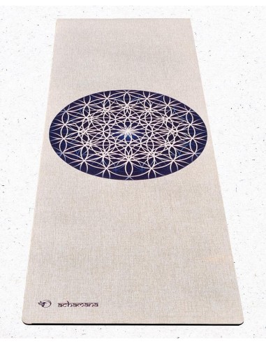 Tapis de yoga chanvre - Fleur de Vie - 4,5mm x 61 x 1830 votre restaurant rapide dans 