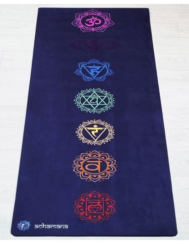 Tapis de yoga antidérapant 5mm - confort postures - 7 chakras l'évolution des habitudes 