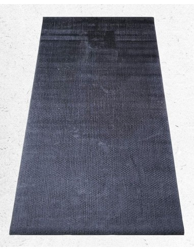 Tapis de yoga écologique Gris en gomme naturelle et jute tressée de votre