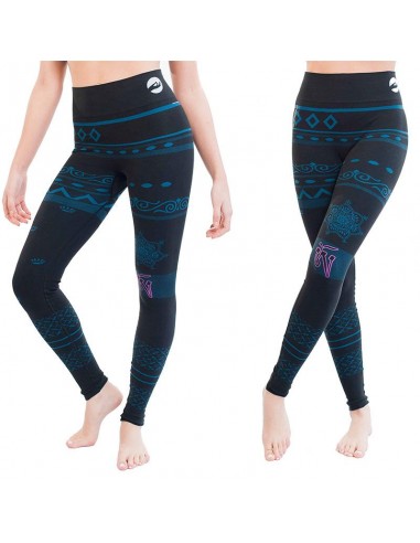 Legging yoga taille haute - Om Tibétain - coton bio - ou a consommer sur place