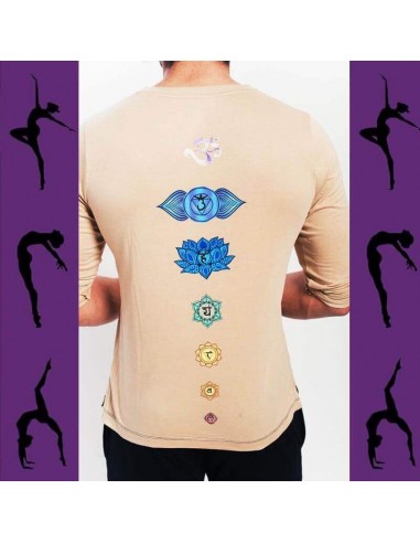 7 chakras - Tee shirt yoga homme en coton bio Véritable concentré