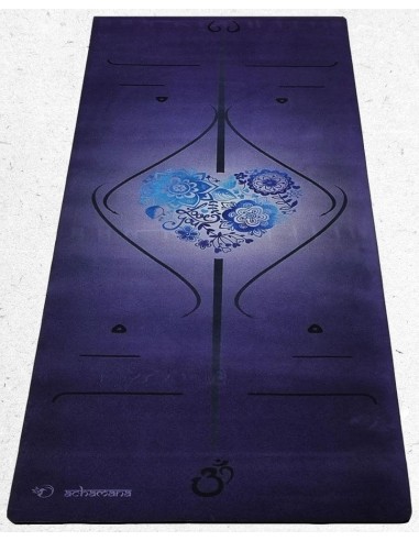 Tapis de yoga débutant indigo - Lignes de position - 6mm Venez découvrir notre 