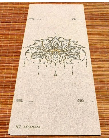 Tapis de yoga fleur de lotus en chanvre - 4,5 mm x 610 x 1830 Découvrez la collection