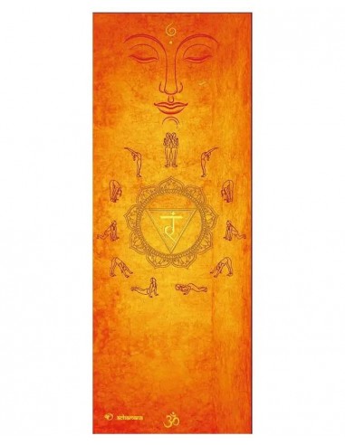 Tapis de yoga de voyage pliable Salutation au Soleil ouvre sa boutique