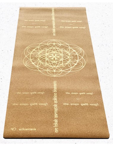 Tapis de yoga en liège Lokah Samastah Sukhino bhavantu 50-70% off 