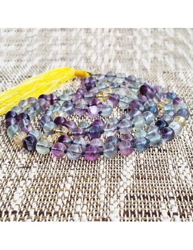 Κολιέ Rainbow Fluorite Mala - 108 8mm AA Beads votre