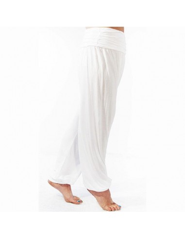 Pantaloni harem yoga bianchi - Pantaloni harem da donna chic - Kundalini yoga acheter en ligne