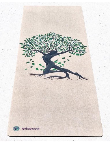 Tappetino yoga ecologico in lattice e canapa Tree of life - Edizione limitata Toutes les collections ici